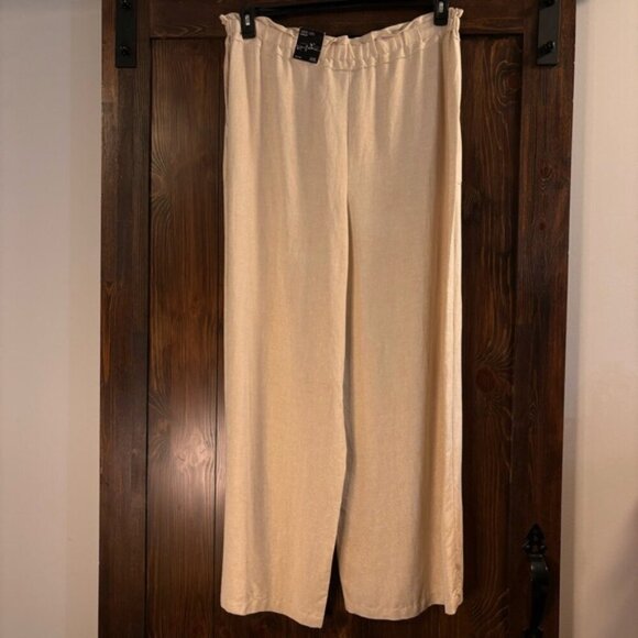 I.N.C. International Concepts Women's Metallic Wide-Leg Linen Dress Pants NWT - Picture 6 of 8